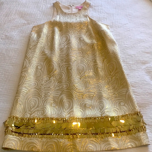 Gold Lilly Pulitzer Dress